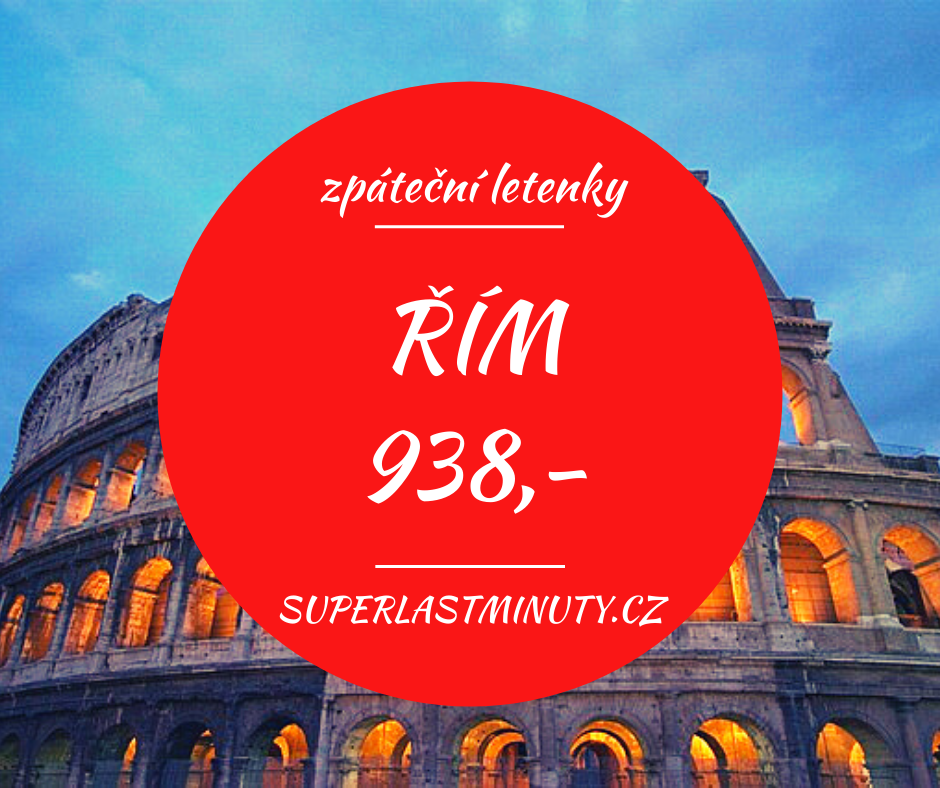 Akční letenky – Řím od 938 Kč