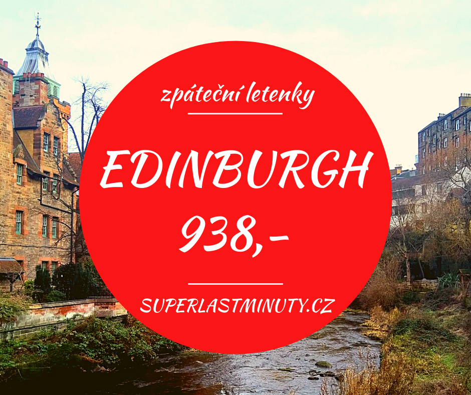 Akční letenky – Edinburgh od 938 Kč