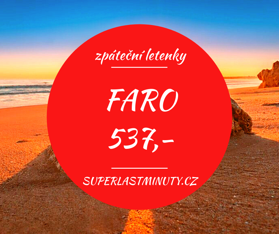 Akční letenky – Faro od 537 Kč