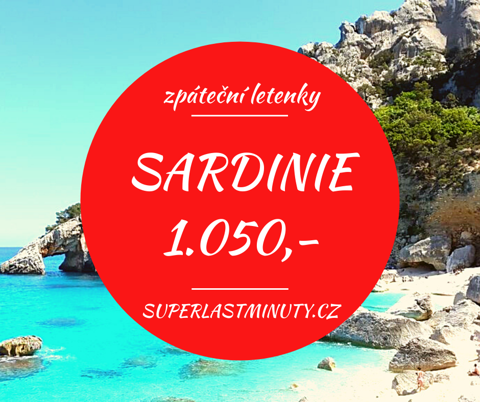 Akční letenky – Sardinie od 1.050 Kč