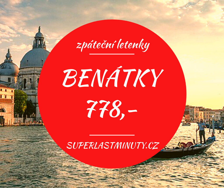 Akční letenky – Benátky 778 Kč