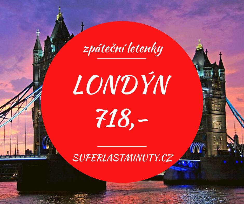 Akční letenky – Londýn od 718 Kč
