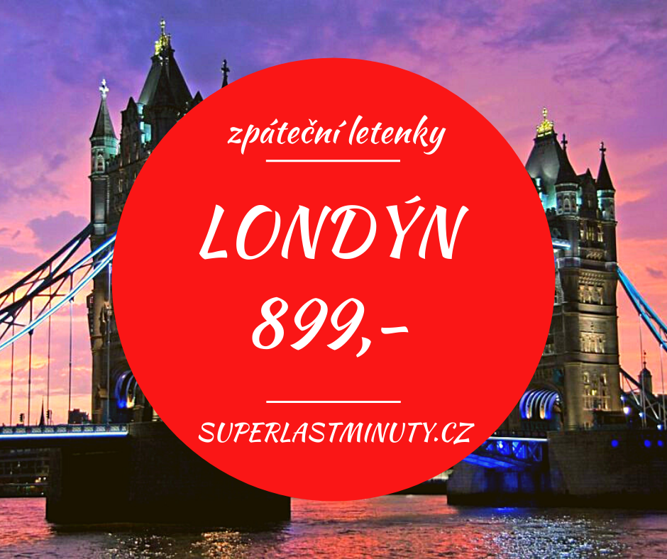 Akční letenky – Londýn od 899 Kč
