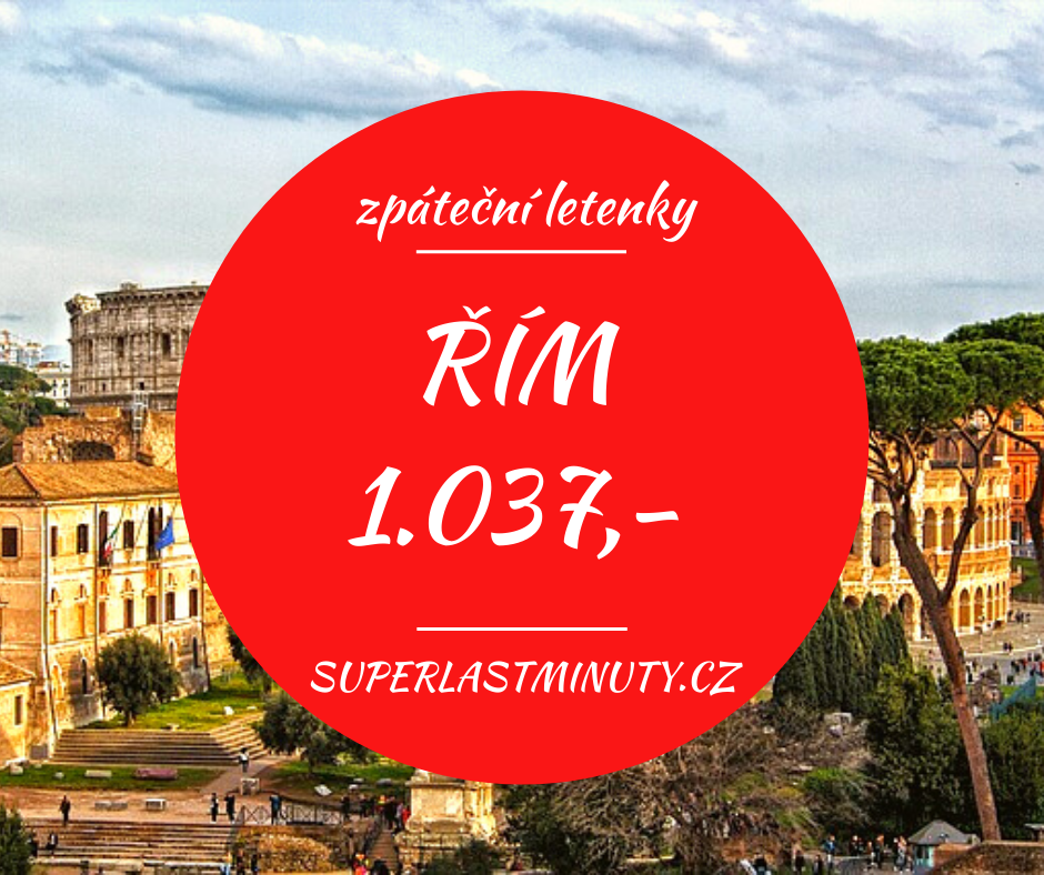 Akční letenky – Řím od 1.037 Kč