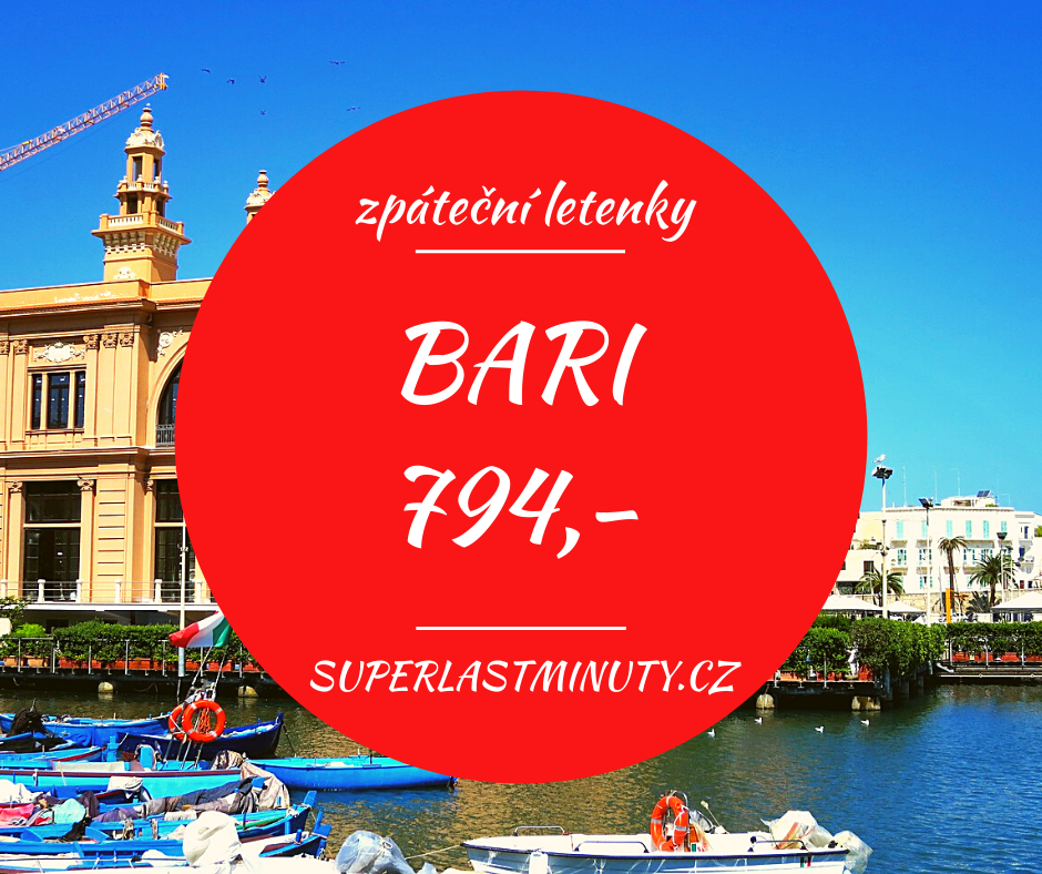 Akční letenky – Bari 794 Kč