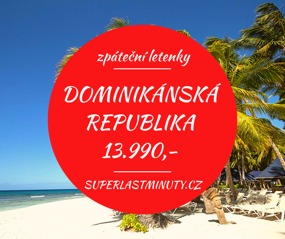 Akční letenky – Dominikánská republika od 13.990 Kč