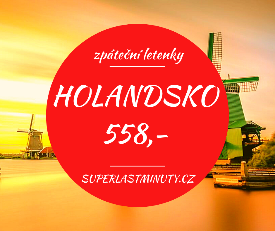 Akční letenky – Holandsko od 558 Kč
