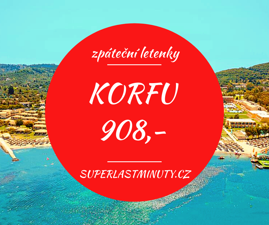 Akční letenky – Korfu od 908 Kč