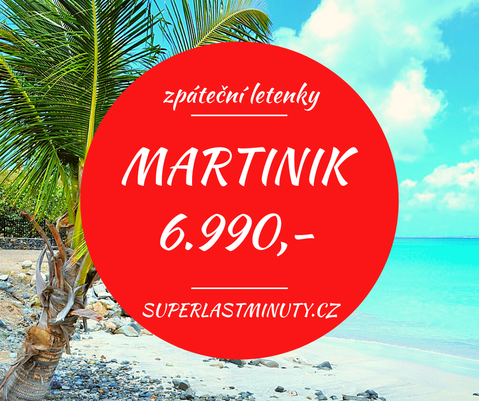 Akční letenky – Martinik od 6.990 Kč