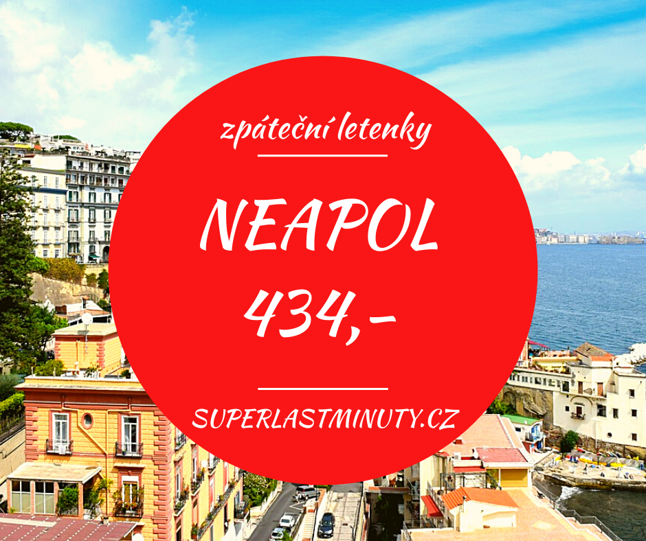 Akční letenky – Neapol 434 Kč