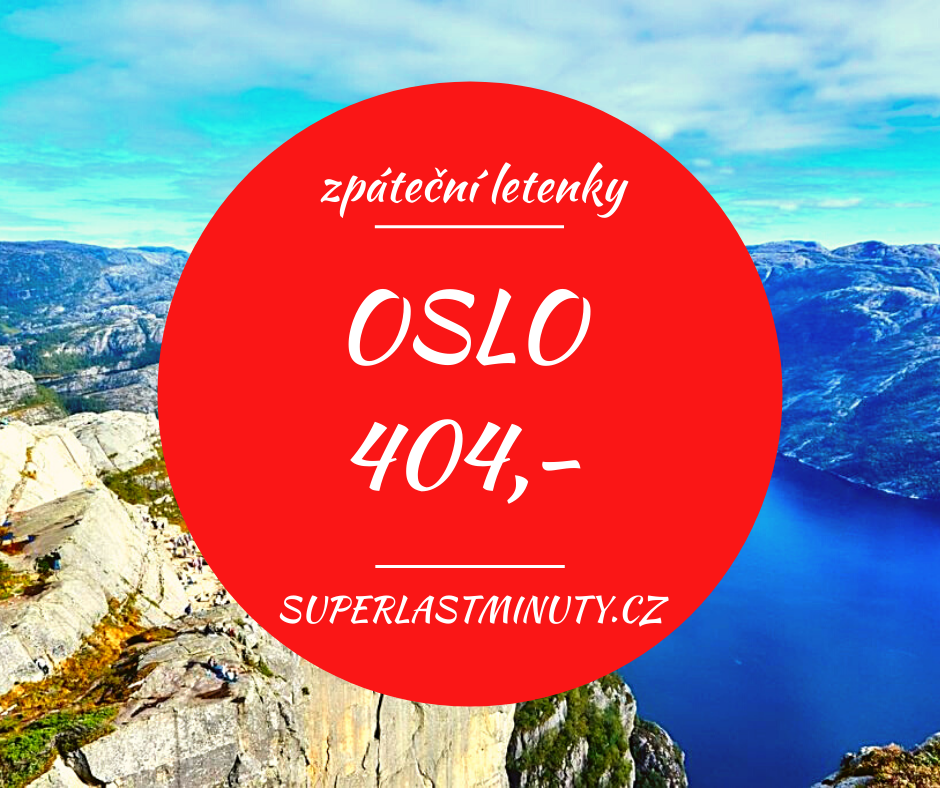 Akční letenky – Norsko od 404 Kč