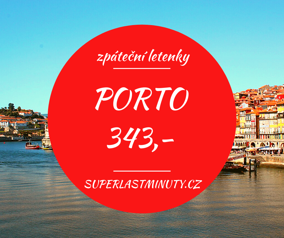Akční letenky – Porto od 343 Kč