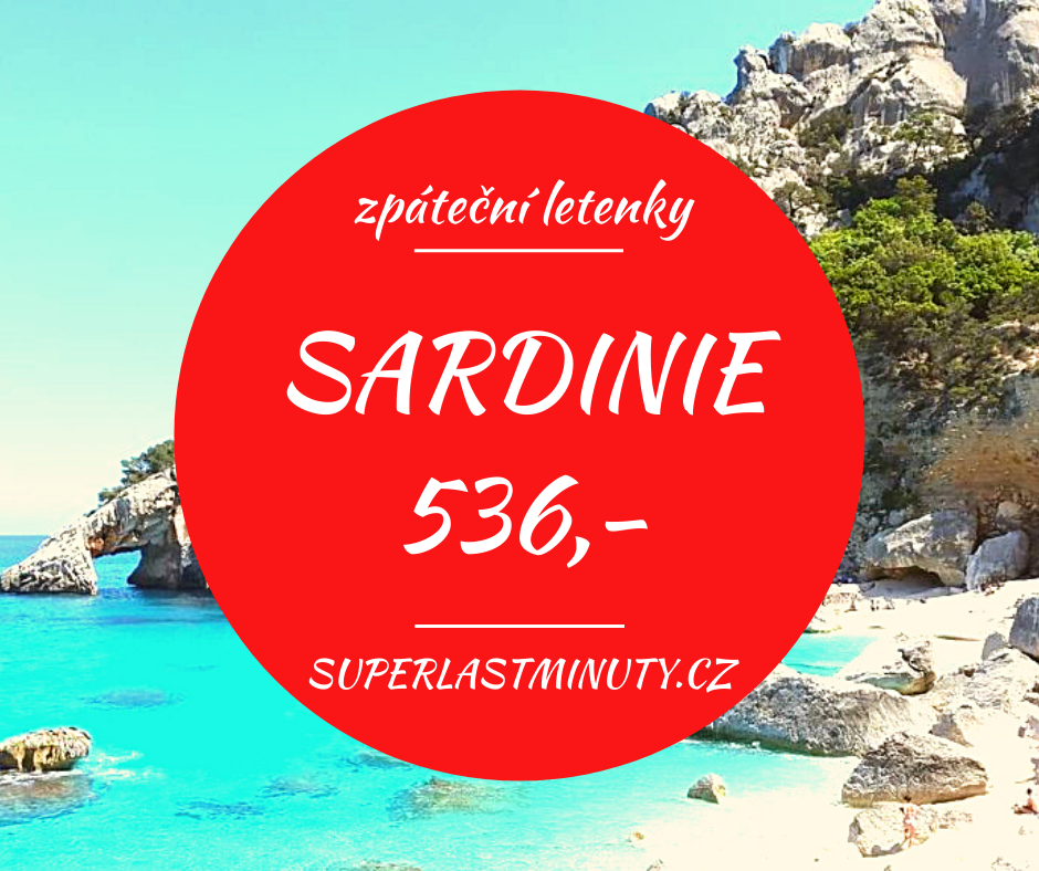 Akční letenky – Sardinie od 536 Kč