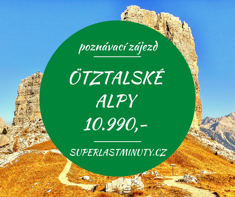 Ötztalské Alpy + LATEMAR + BOLZANO s lehkou turistikou i pro děti za 10.990 Kč