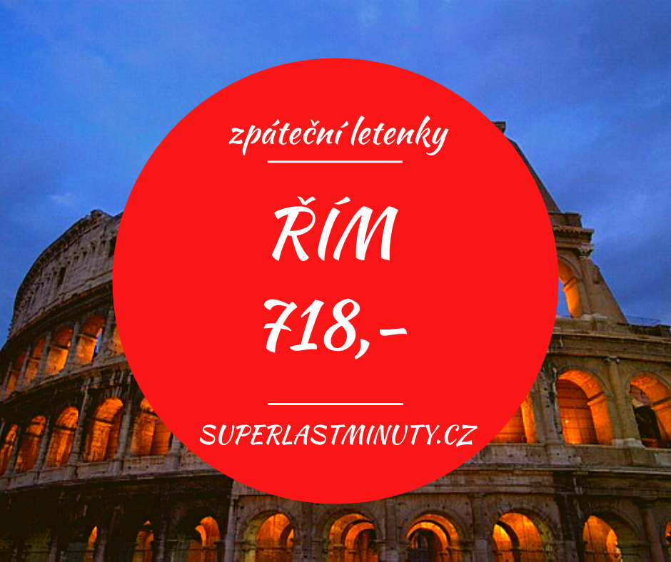 Akční letenky – Řím od 718 Kč