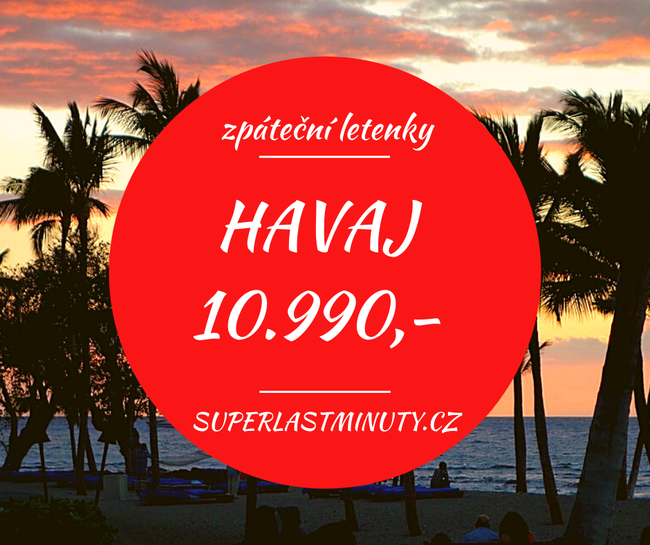 Akční letenky – Havaj od 10.990 Kč