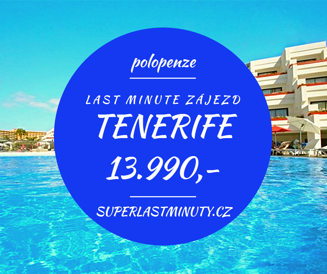 Sleva 57% – Tenerife, polopenze, 8 dní za 13.990 Kč