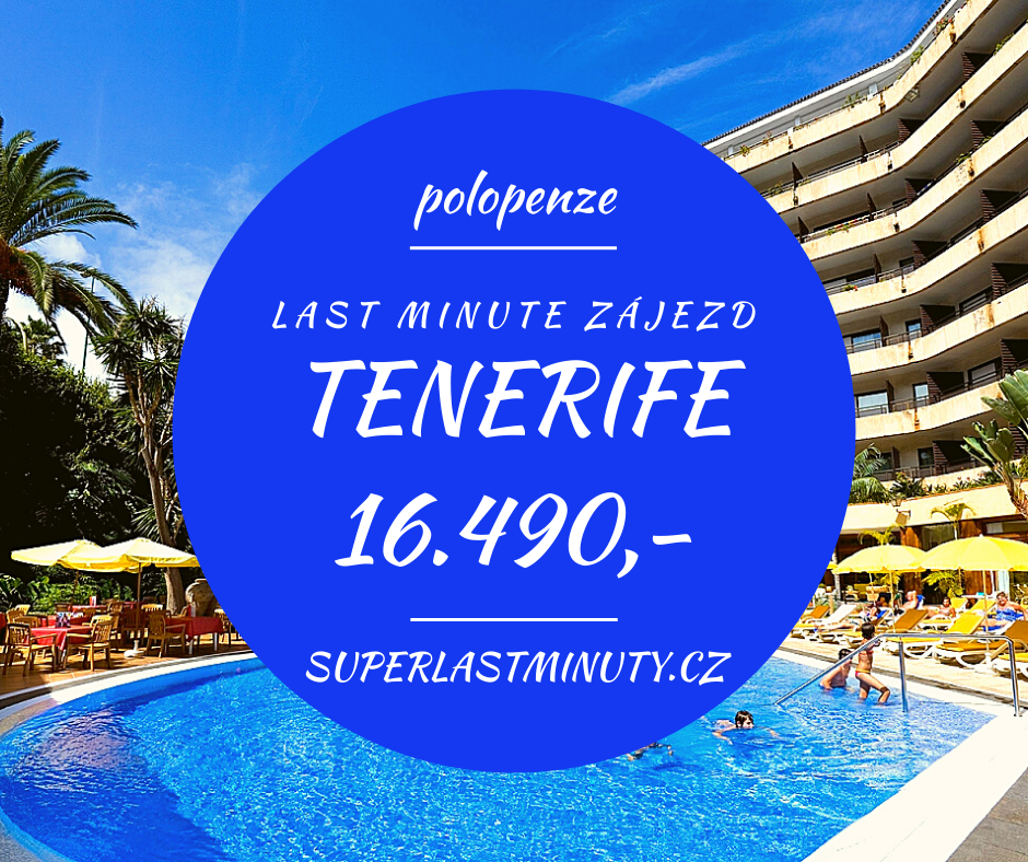 Sleva 12% – Tenerife, polopenze, 8 dní za 16.490 Kč