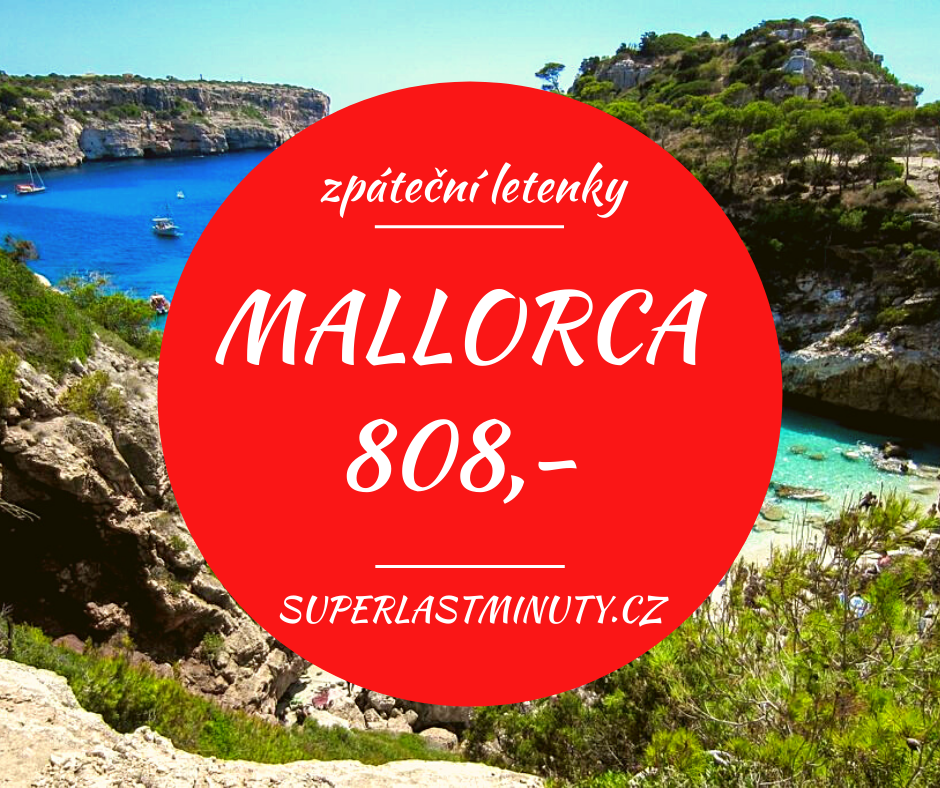 Akční letenky – Mallorca od 808 Kč