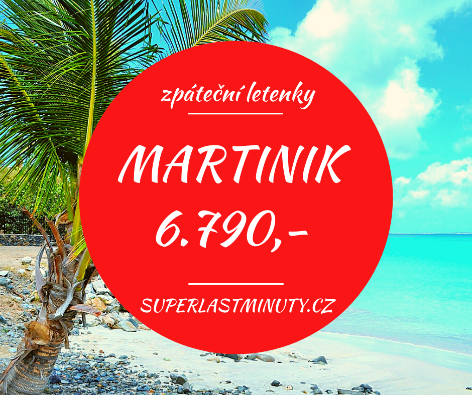 Akční letenky – Martinik od 6.790 Kč