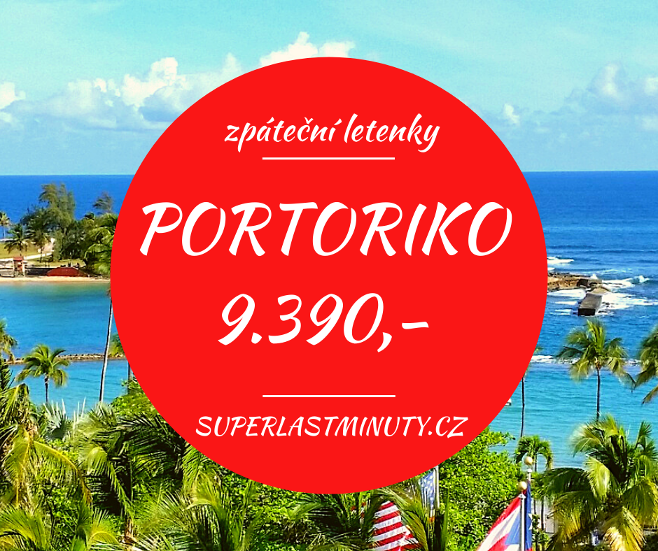 Akční letenky – Portoriko 9.390 Kč