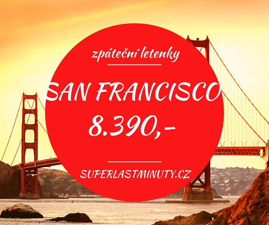 Akční letenky – San Francisco od 8.390 Kč