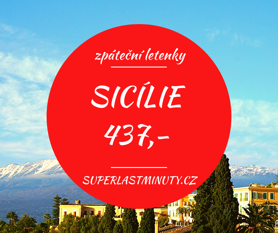 Akční letenky – Sicílie od 437 Kč