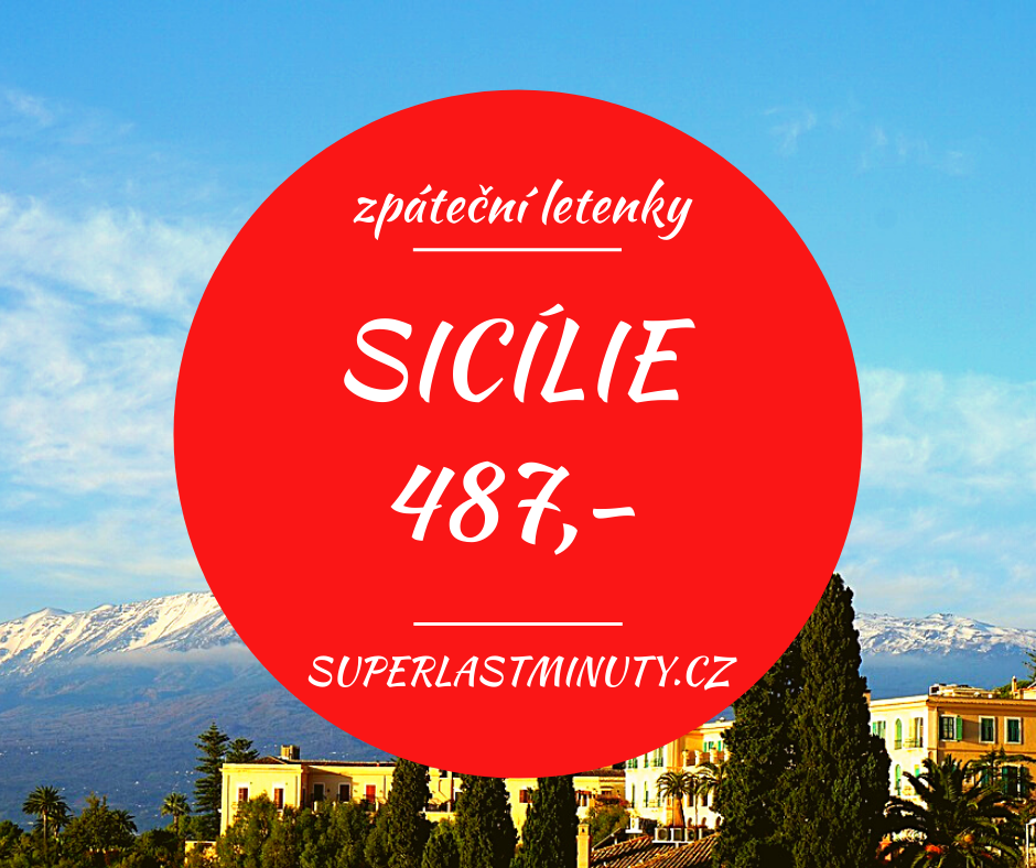 Akční letenky – Sicílie od 487 Kč