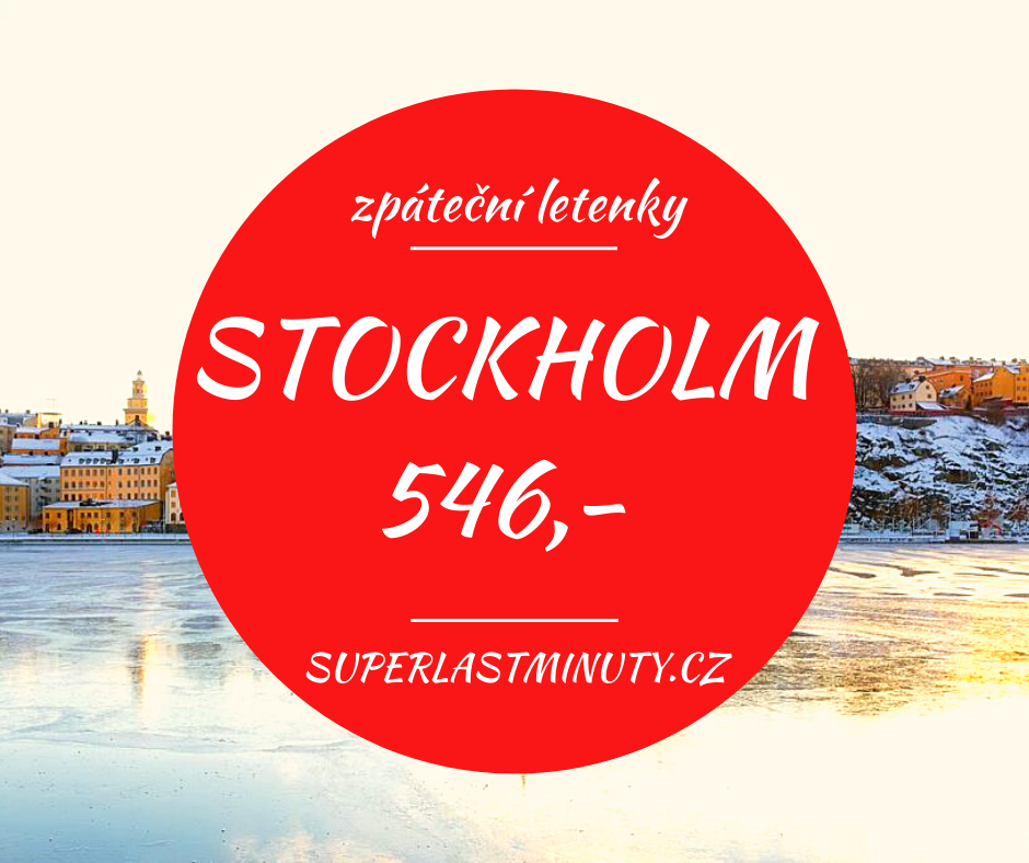 Akční letenky – Stockholm od 546 Kč