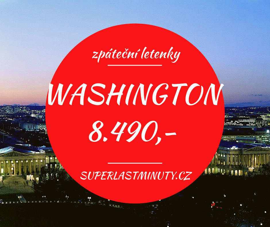 Akční letenky – Washington od 8.490 Kč