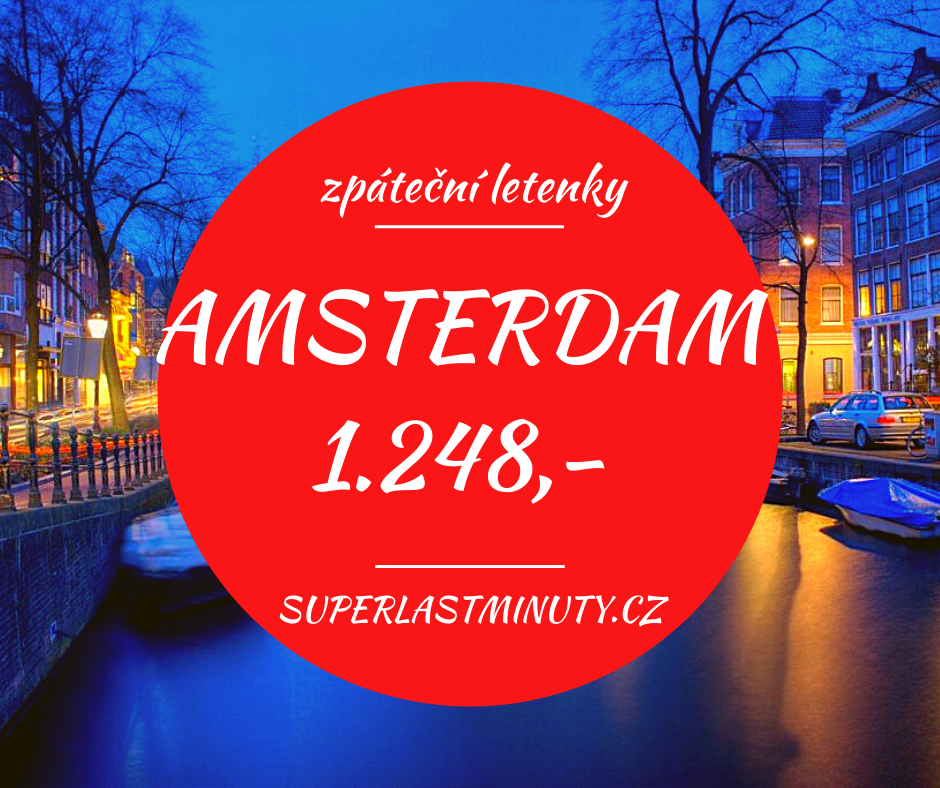 Akční letenky – Amsterdam od 1.248 Kč