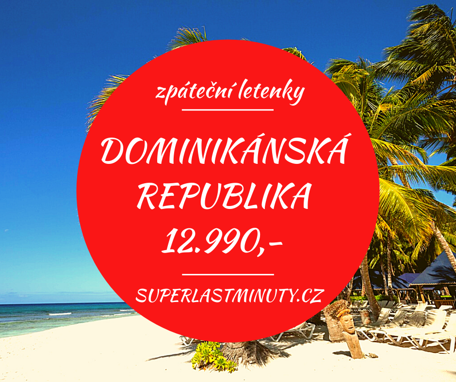 Akční letenky – Dominikánská republika od 12.990 Kč