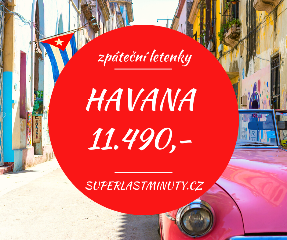 Akční letenky – Havana od 11.490 Kč