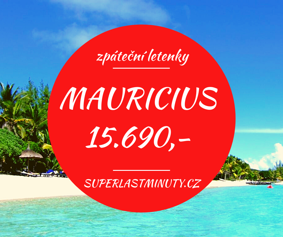 Akční letenky – Mauricius od 15.690 Kč