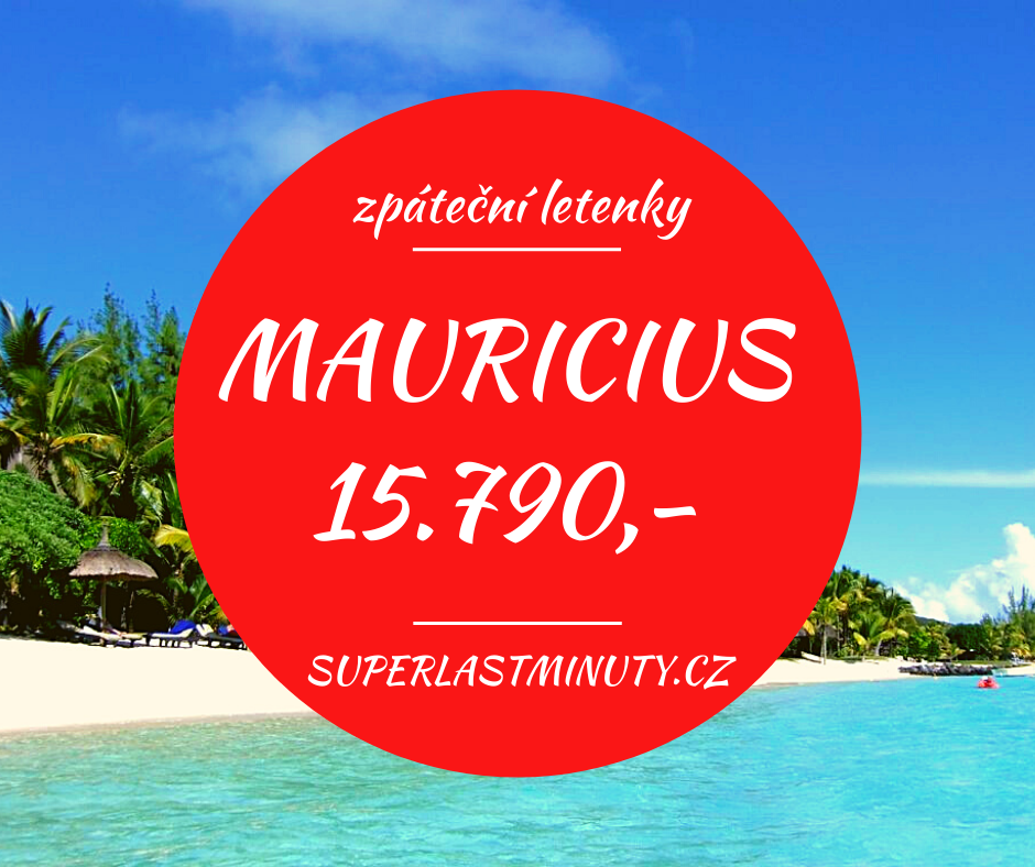 Akční letenky – Mauricius od 15.790 Kč