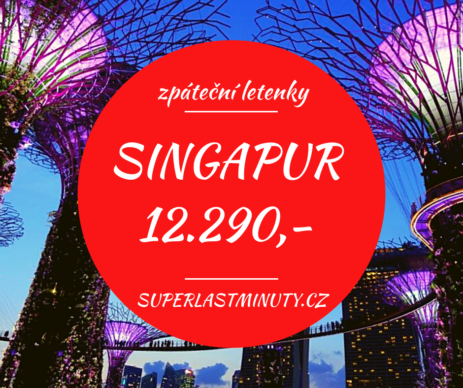 Akční letenky – Singapur od 12.290 Kč