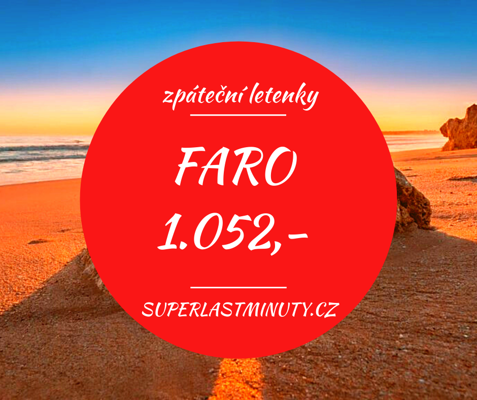 Akční letenky – Faro od 1.052 Kč