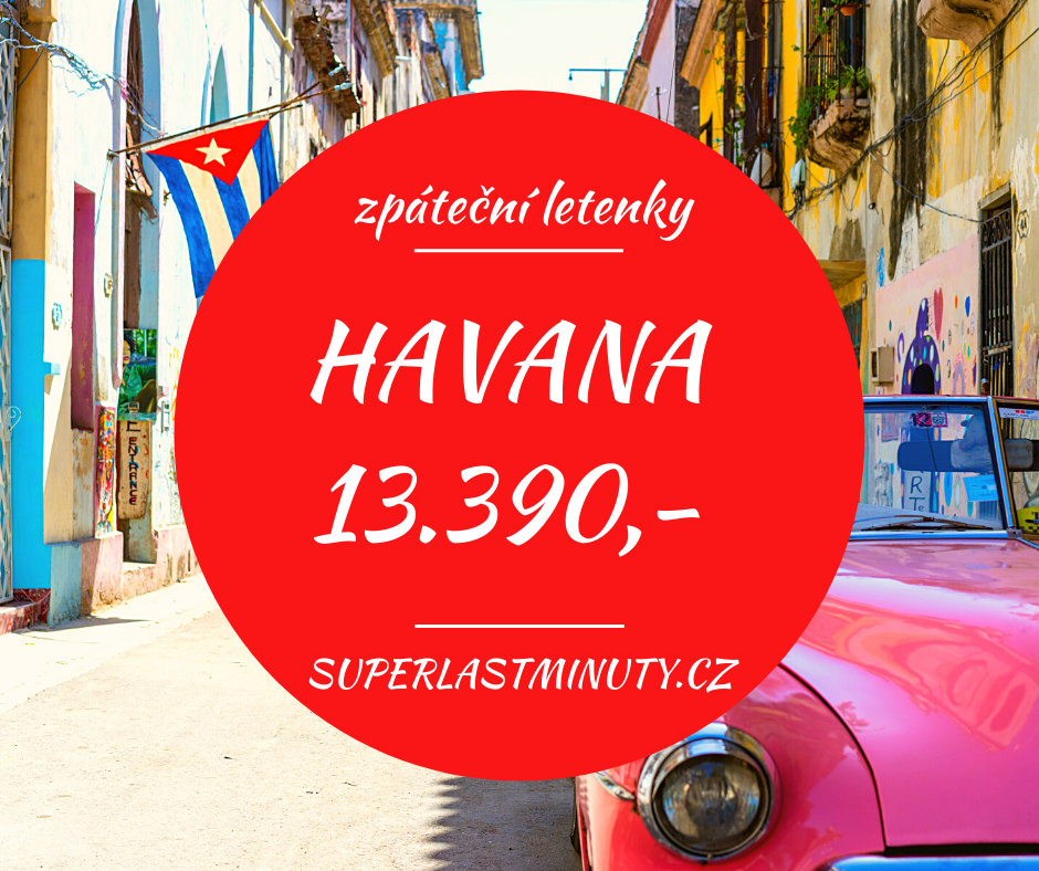 Akční letenky – Havana 13.390 Kč
