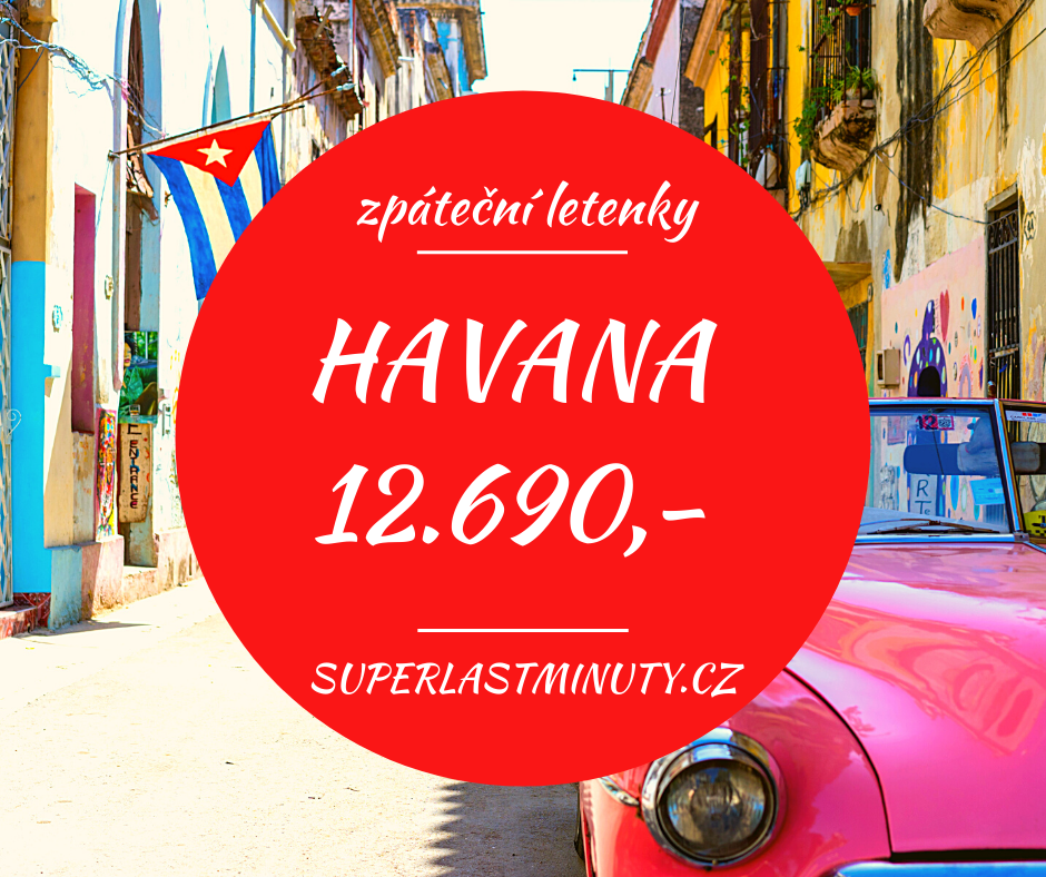 Akční letenky – Havana 12.690 Kč