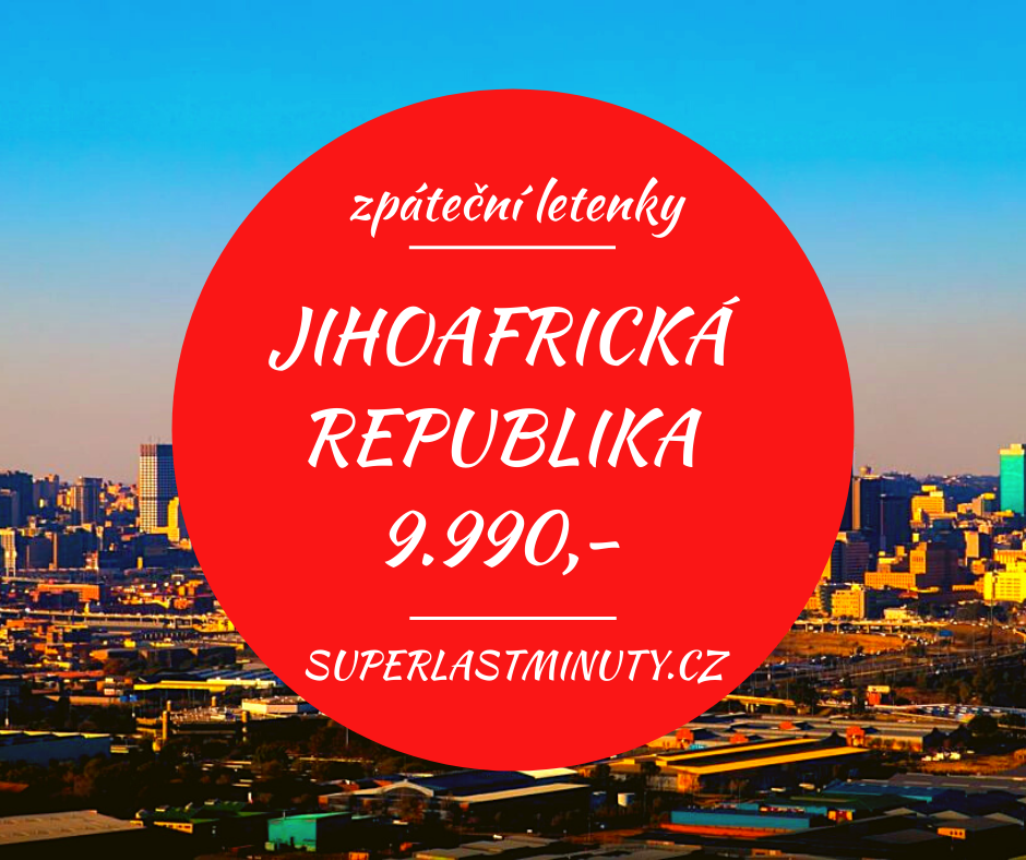 Akční letenky – Jihoafrická republika 9.990 Kč