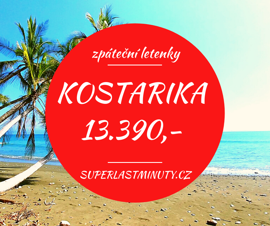 Akční letenky – Kostarika 13.390 Kč