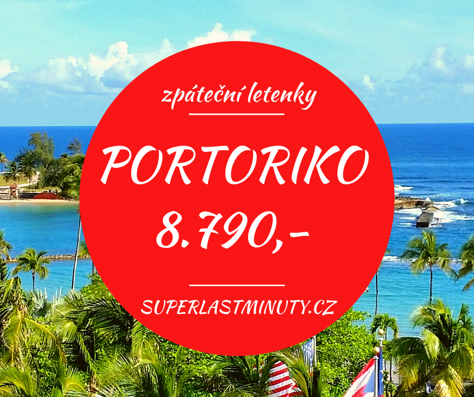 Akční letenky – Portoriko 8.790 Kč