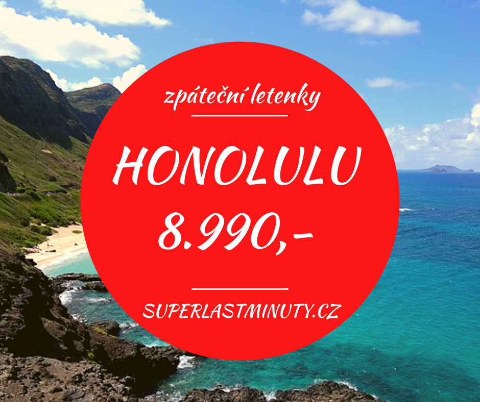 Akční letenky – Honolulu 8.990 Kč