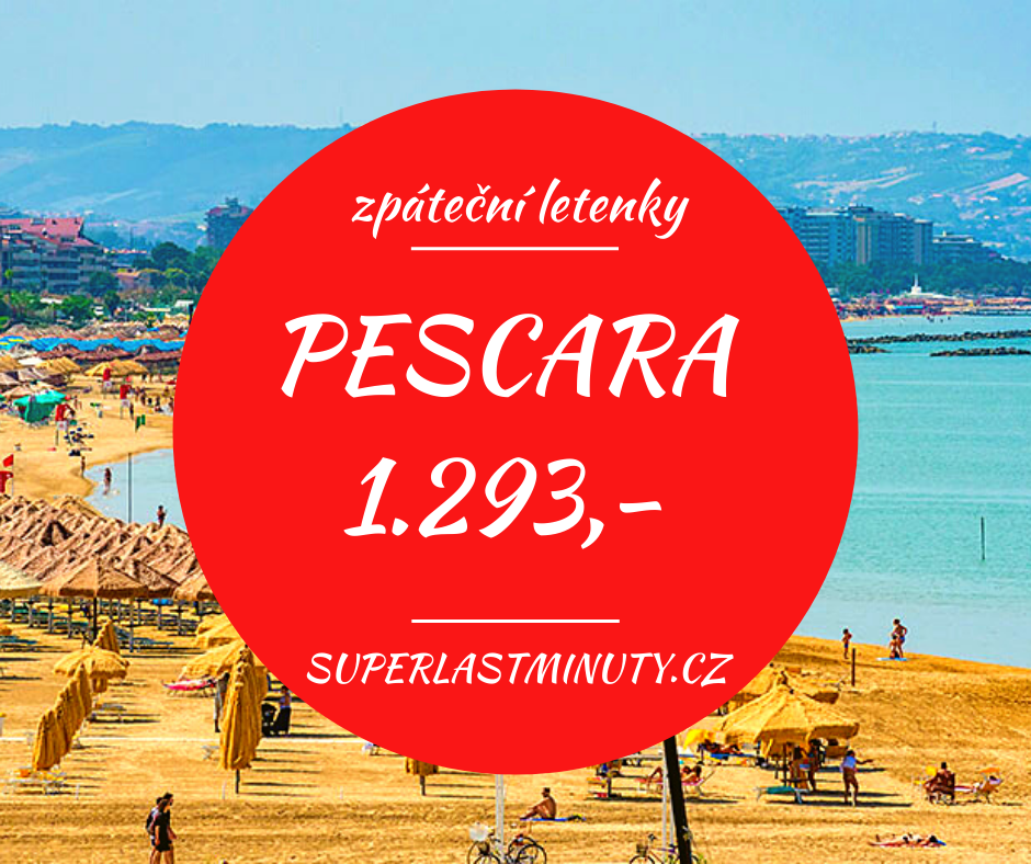 Akční letenky – Pescara od 1.293 Kč