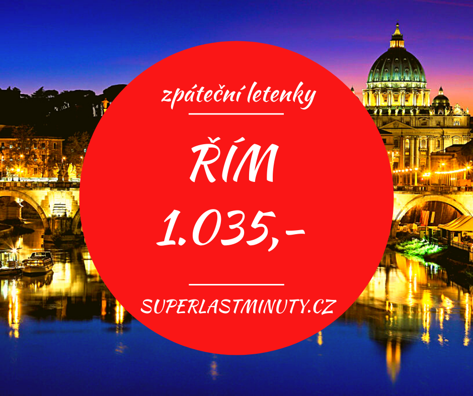 Akční letenky – Řím od 1.035 Kč