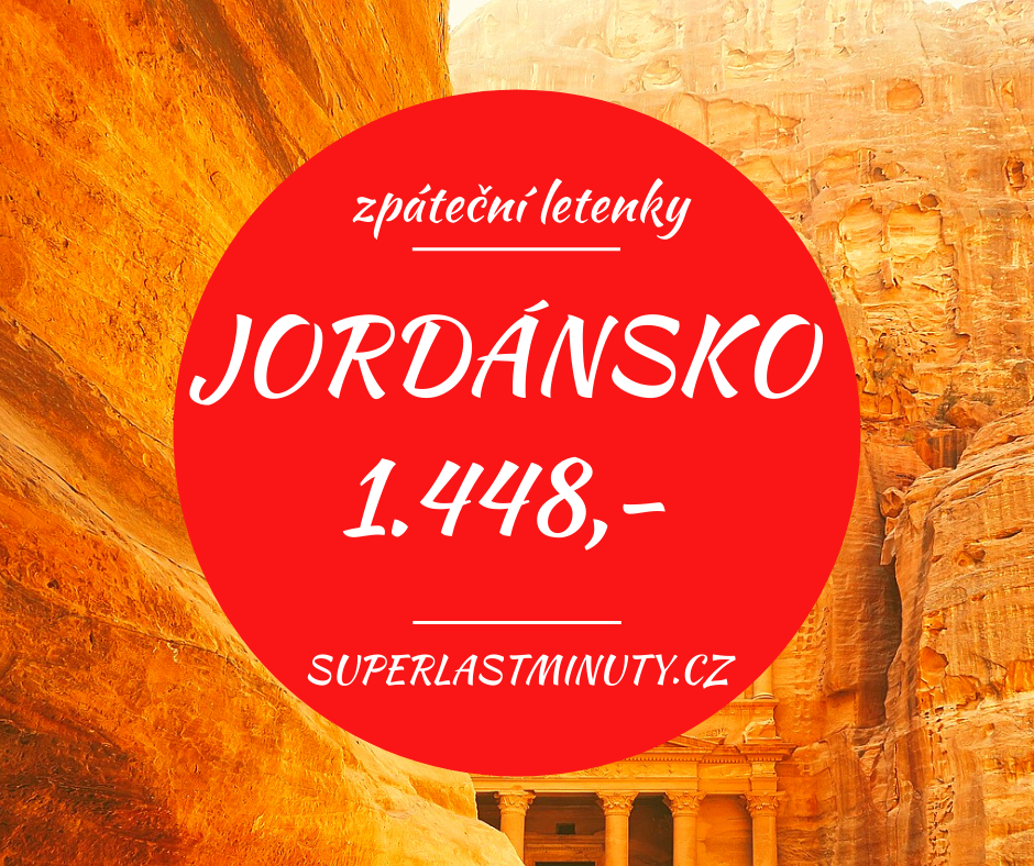 Akční letenky – Jordánsko od 1.448 Kč
