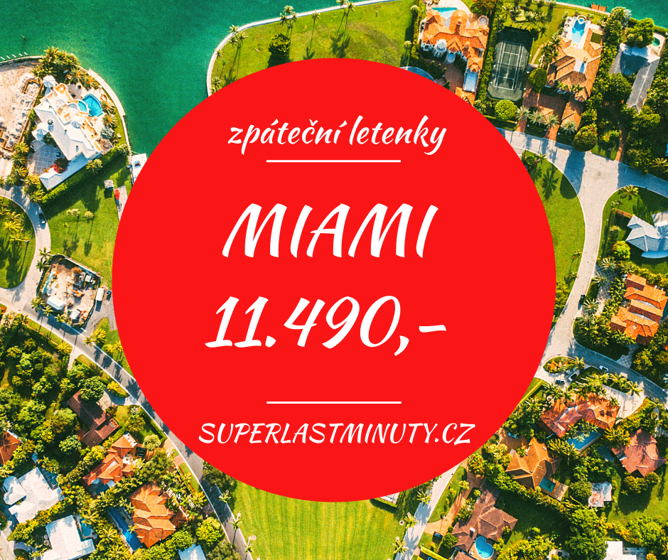 Akční letenky – Miami od 11.490 Kč
