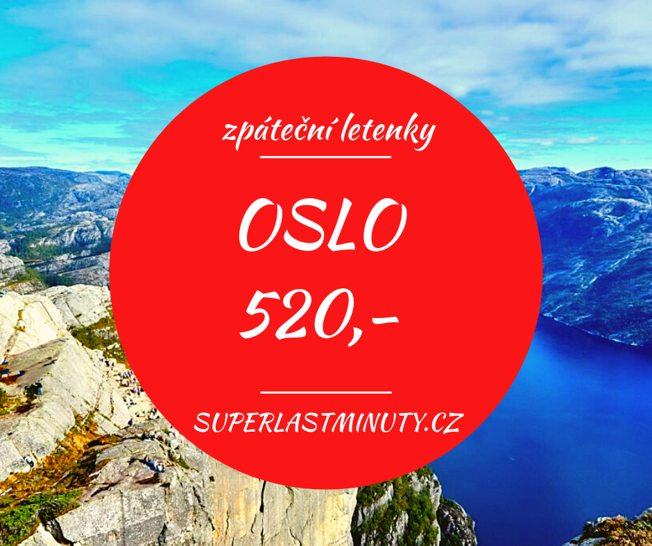 Akční letenky – Norsko od 520 Kč