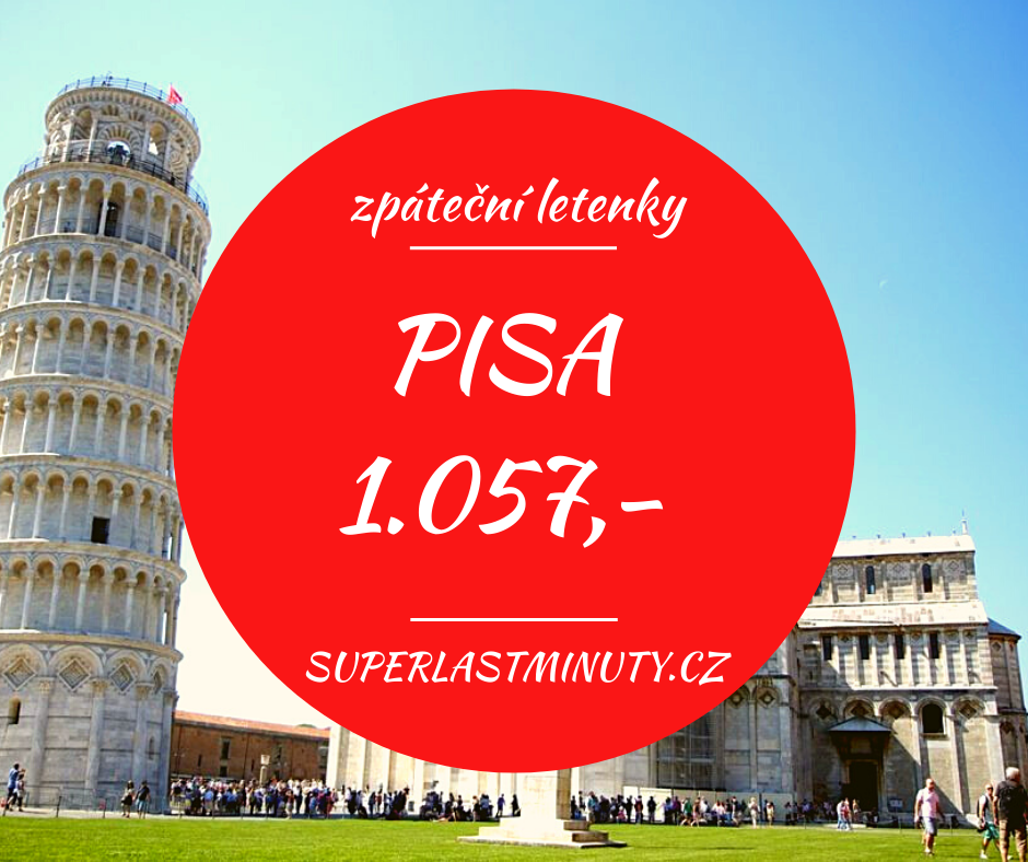 Akční letenky – Pisa 1.057 Kč