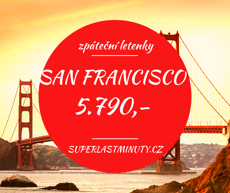 Akční letenky – San Francisco od 5.790 Kč